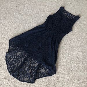 Dress with see-through back